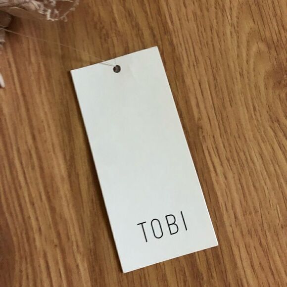 NWT TOBI Dusty Rose Lace Mini Party Dress - Picture 4 of 9